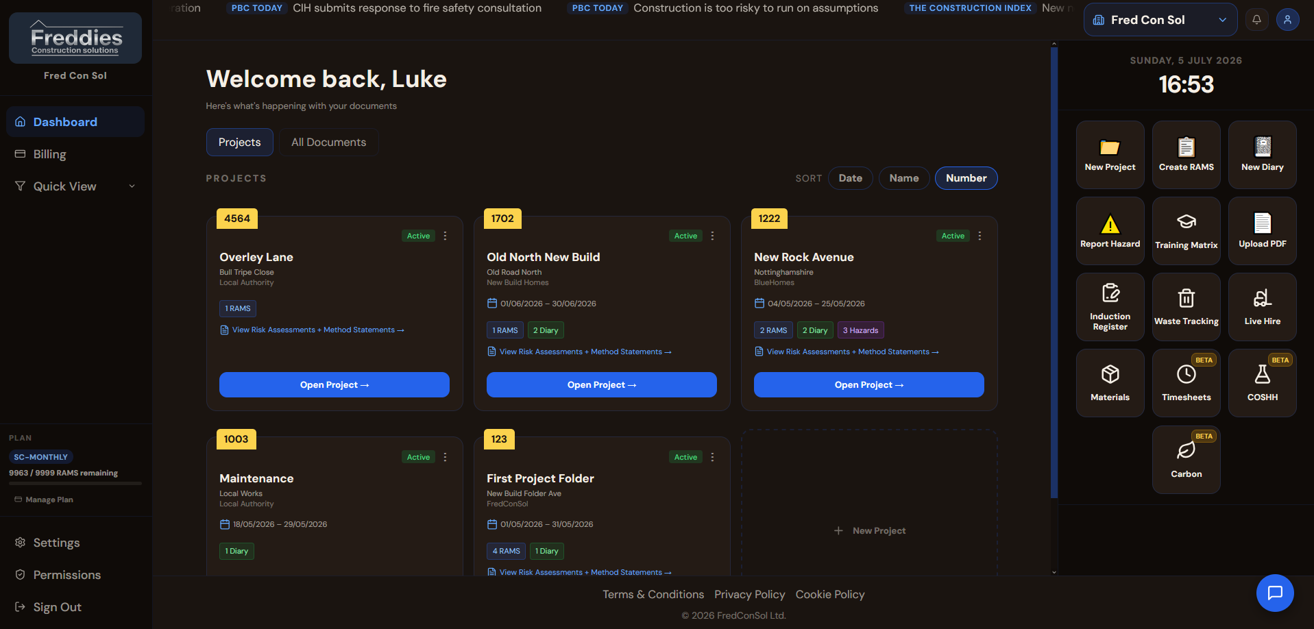 FredConSol dashboard
